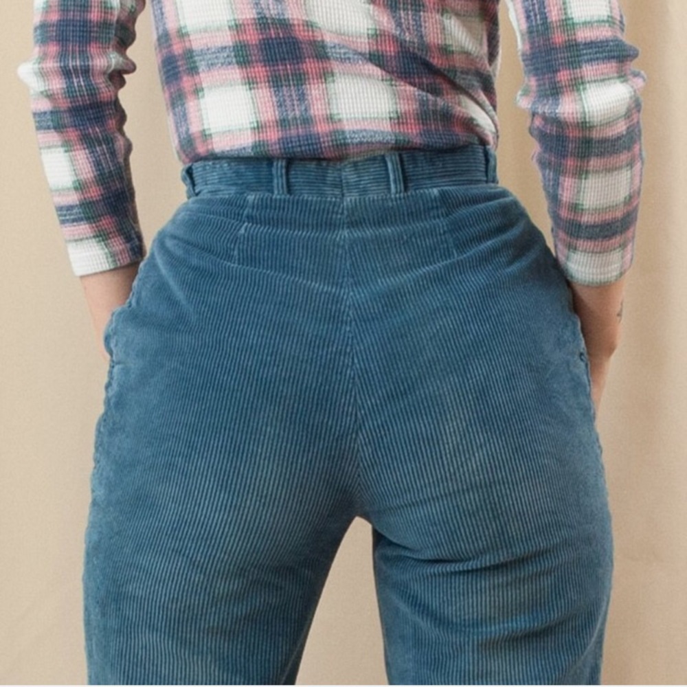 ❤️SOLD ON DEPOP❤️ Vintage 70s Corduroy Trousers - Picture 4 of 4